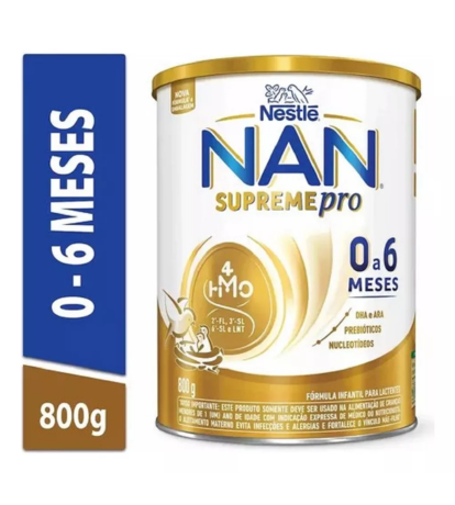 Fórmula Infantil Nan Supreme PRO HMO 0 a 6 Meses 400g