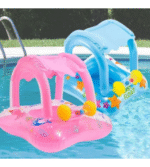 Boia Infantil Inflável Com Cobertura Baby Float Para Piscina