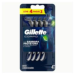 Aparelho De Barbear Gillette Corpo Descartável Leve 4 Pague 3