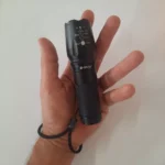 Lanterna Recarregável Tática X900 Led Potente Com Super Zoom Cor Da Lanterna Preta Cor Da Luz Branco - Imagem 2
