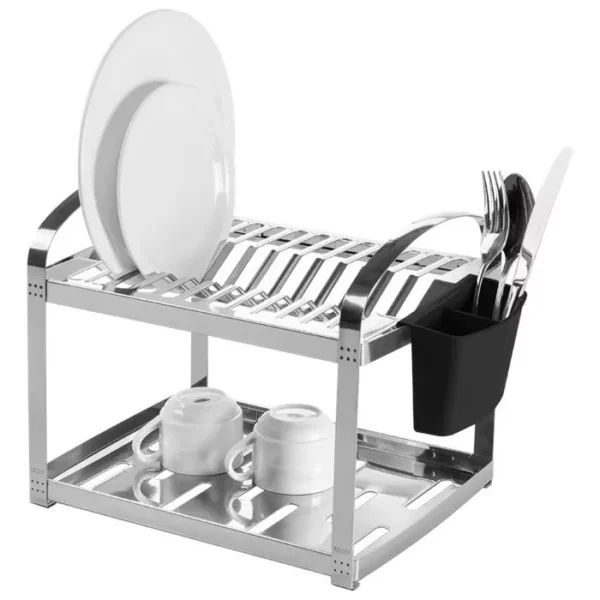 Escorredor De Louça Em Aço Inox 12 Pratos Brinox