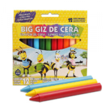 Giz de Cera Big Acrilex | Estojo com 12 Cores