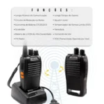 Kit Rádio Comunicador Baofeng 777S - Imagem 12