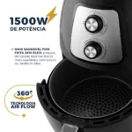 Fritadeira Air Fryer Britânia 4 Litros Elétrica 1500W BFR21P 110v - Imagem 3