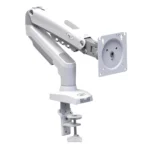 Suporte Articulado ELG F80W Pistão Gás De Mesa Para Tv / Monitor De 17' Até 35' Branco