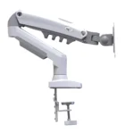 Suporte Articulado ELG F80W Pistão Gás De Mesa Para Tv / Monitor De 17' Até 35' Branco - Imagem 3