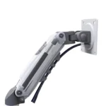 Suporte Articulado ELG F80W Pistão Gás De Mesa Para Tv / Monitor De 17' Até 35' Branco - Imagem 6