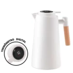 Garrafa Térmica 1 Litro Com Termômetro Led Para Chás / Café Design Moderno - Imagem 5