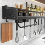 Prateleira de Parede para Cozinha Porta Tempero Condimentos