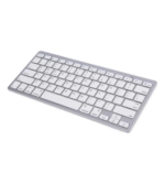 Teclado Android Pc Sem Fio Bluetooth Keyboard - Branco
