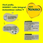 Leite Em Pó Ninho Integral Instantâneo Lata 380g Nestlé - Imagem 3