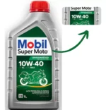 Óleo 10w40 Mobil Mx 1Litro | Mobil Super Moto Power Semi - Imagem 2
