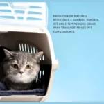 Caixa De Transporte Cães Gatos Até 6kg Joy N1 Furacão Pet - Imagem 7