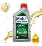 Óleo 10w40 Mobil Mx 1Litro | Mobil Super Moto Power Semi - Imagem 3