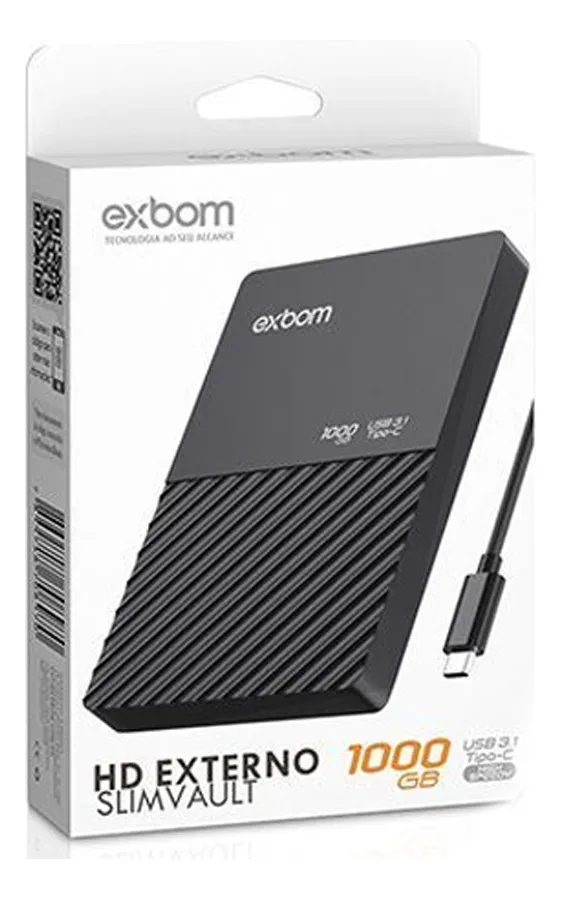 Hd Externo 1tb De 2.5 Polegadas Type C 3.1 Exbom Hde-s1ta - Imagem 2