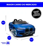 Carro Elétrico Infantil Bmw I14 12v Controle Remoto Zippy - Imagem 5