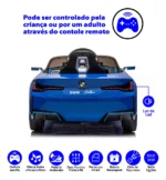 Carro Elétrico Infantil Bmw I14 12v Controle Remoto Zippy - Imagem 6