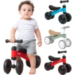 Bicicleta De Equilíbrio 4 Rodas Bebê Sem Pedal Infantil Buba - Imagem 7
