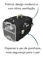 Caixa De Transporte Cães Gatos Até 6kg Joy N1 Furacão Pet - Imagem 9