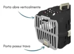 Caixa De Transporte Cães Gatos Até 6kg Joy N1 Furacão Pet - Imagem 3