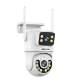 Câmera De Segurança Lente Dupla APP YOOSEE IP66 Camera IP WiFi 360 a Prova de água Branca