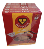Kit 5 Caixa Filtro De Papel Café 3 Corações 103 Com 30 Un
