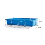 Piscina Retangular 7.127L Intex C/ Bomba Filtro, Kit Limpeza e Forro De Lona 5x3m - Imagem 3