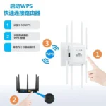 Antenna Repeater Extender 300 Mbps Wi-Fi 8 WiFi Amplifier Signal Long Range Wireless Access Point - Imagem 3