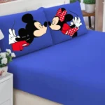 Jogo De Lençol Azul Casal | Queen | King 3 Peças Tematico Diversos Ideal Para Cama Box - Poliester