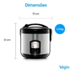 Panela de Arroz Elétrica 10 Xicaras 700w Gran Rizzo Elgin - Imagem 3
