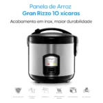 Panela de Arroz Elétrica 10 Xicaras 700w Gran Rizzo Elgin - Imagem 5