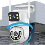 Câmera De Segurança Lente Dupla APP YOOSEE IP66 Camera IP WiFi 360 a Prova de água Branca - Imagem 5