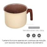Jogo de Panelas Antiaderentes Creme | 10 Peças por Indução com Revestimento Cerâmico - Imagem 6