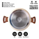 Jogo de Panelas Antiaderentes Creme | 10 Peças por Indução com Revestimento Cerâmico - Imagem 7