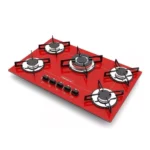 Fogão Cooktop Ultra Chama 5 Bocas Vermelho - Chamalux - Imagem 5
