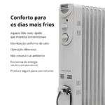 Aquecedor Elétrico a Óleo Mimo Style Smart Plus AQ03 1500W 127V - Imagem 2