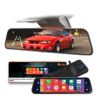 Retrovisor Multimiidia Android Auto Carplay Espelhamento