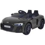 Carrinho Elétrico Infantil Audi R8 C/ Controle Farol Luz 12v Preto
