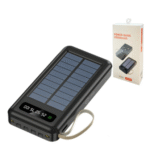 Carregador Portátil Power Bank Solar 20.000mah Com cabos 5 Em1 LED lanterna