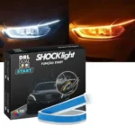 Fitas Led Flexíveis De Led Dual Color Branca e Amarela Drl Marca Shocklight Farol Dianteiro 60cm 12v - Imagem 3