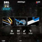 Fitas Led Flexíveis De Led Dual Color Branca e Amarela Drl Marca Shocklight Farol Dianteiro 60cm 12v - Imagem 5