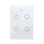 Tuya WiFi Interruptor De Luz Inteligente 2 | 3 | 4 Gang Wall Touch Switch Trabalho Com Alexa | Google | Home - Imagem 6