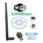 Antena Wi-fi Adaptador Wireless 1200mb/s Usb Pc Notebook - Imagem 6