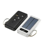 Carregador Portátil Power Bank Solar 20.000mah Com cabos 5 Em1 LED lanterna - Imagem 7