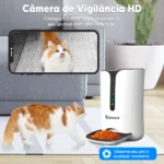 Alimentador Automático Pet Dogis Câmera Wi-fi Aplicativo 6l Branco - Imagem 8