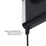 Chuveiro Elétrico Eletrônico 220V 7800w Preto e Cromado Quadrado Acqua Duo Ultra Lorenzetti - Imagem 2
