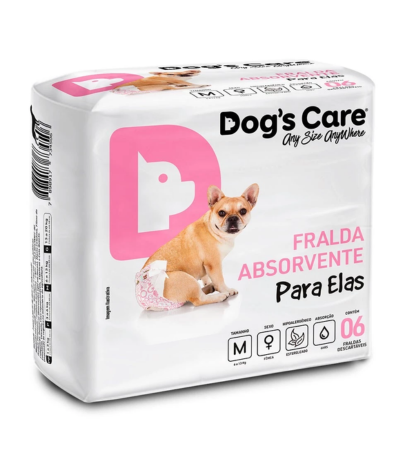 Fralda Higiênica para Fêmeas Ecofralda Gel Dog's Care - M - 12 und