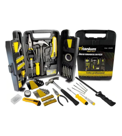 Kit De Ferramentas Profissional 200 Peças - Titanium