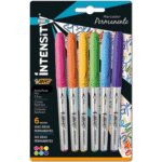 Pincel permanente Marking Intensity Color com 6 cores 891633 Bic