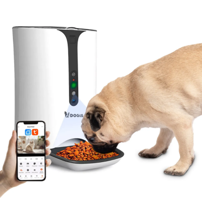 Alimentador Automático Pet Dogis Câmera Wi-fi Aplicativo 6l Branco